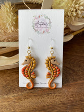 Load image into Gallery viewer, Orange Seahorse Hooks
