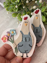 Load image into Gallery viewer, Spring Garden Chicken Magnet
