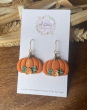 Load image into Gallery viewer, Orange Floral Pumpkins (3)
