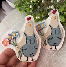 Load image into Gallery viewer, Spring Garden Chicken Magnet
