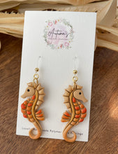 Load image into Gallery viewer, Orange Seahorse Hooks
