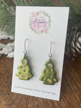 Load image into Gallery viewer, Green Shimmer Tree Hooks (3 options)
