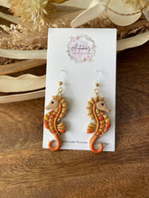 Load image into Gallery viewer, Orange Seahorse Hooks
