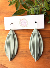 Load image into Gallery viewer, Sea Blue Ear Wire Hoops
