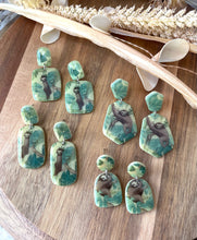 Load image into Gallery viewer, Leaves &amp; Sloths Stud Dangles (Glow-n-the-dark)
